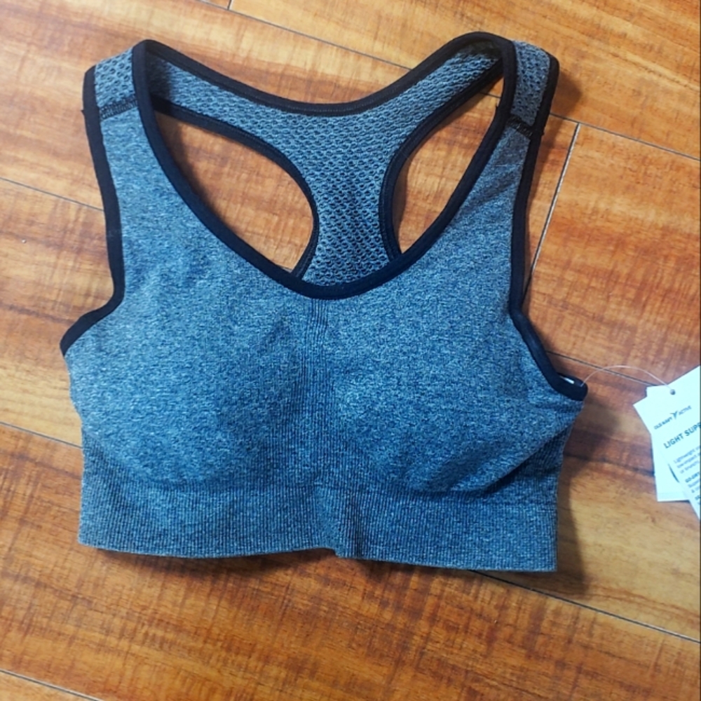NWT Old Navy Small Active Go Dry gray sports bra (New with tags)